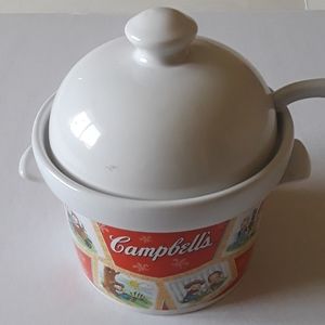 Campbells Ceramic Soup Tureen With Ladle